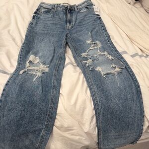 PacSun Light Blue Distressed Boyfriend Jeans
